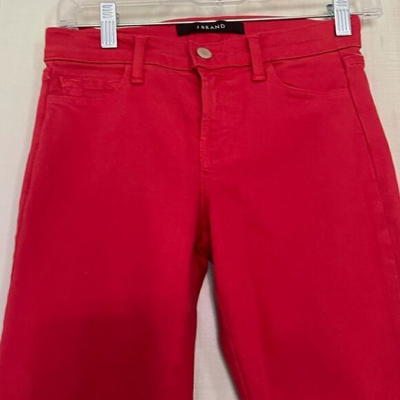 J Brand red skinny crop jeans, size 25 - Picture 7 of 15